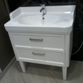 Тумба для підлоги під раковину Kerama Marazzi Pompei 80 см МДФ білий PO.80.2\WHT