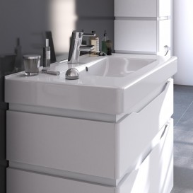 Тумба для підлоги Sanwerk Alessa 100х44 см з раковиною Принц білий MV0000347