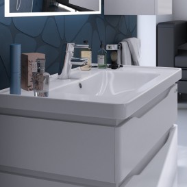 Тумба для підлоги Sanwerk Alessa 70х44 см з раковиною Канті білий MV0000632