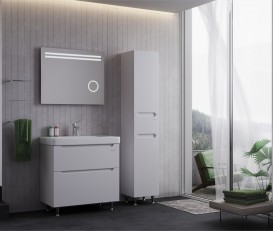 Тумба напольная Sanwerk Era 100х45 см с раковиной Принц белый MV0000408