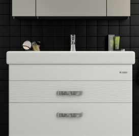 Тумба напольная Sanwerk Sierra 80х44 см с раковиной Принц белый MV0000450