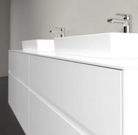  	Тумба под раковину Villeroy & Boch Collaro 160х50 см с подсветкой ДСП матовый белый C021B0MS