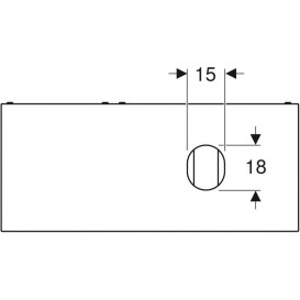 Тумба под накладную раковину Geberit VariForm 120х51 см ДСП дуб 501.175.00.1