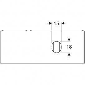 Тумба под накладную раковину Geberit VariForm 135х51 см ДСП дуб 501.181.00.1