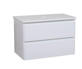 Тумба під раковину Аквародос Акцент 100 см із стільницею ДСП/МДФ білий АР000040133
