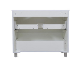 Тумба под раковину Аквародос Акцент 100 см со столешницей ДСП/МДФ белый АР000040134