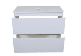 Тумба под раковину Аквародос Акцент 80 см со столешницей ДСП/МДФ белый АР000040135