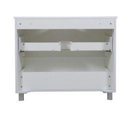 Тумба под раковину Аквародос Акцент 80 см со столешницей ДСП/МДФ белый АР000040136