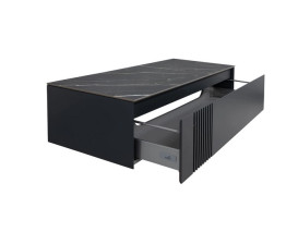 Тумба под раковину Аквародос Манхэттен 120 см со столешницей Namibia Black МДФ антрацит матовый АР000094860