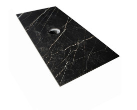 Тумба под раковину Аквародос Манхэттен 120 см со столешницей Namibia Black МДФ антрацит матовый АР000094860