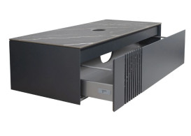 Тумба под раковину Аквародос Манхэттен 100 см со столешницей Namibia Black МДФ антрацит матовый АР000089857