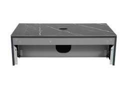Тумба под раковину Аквародос Манхэттен 100 см со столешницей Namibia Black МДФ антрацит матовый АР000089857