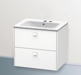 Тумба под раковину Duravit Brioso подвесная 62х47,9 см белый матовый BR410101818