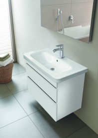 Тумба под раковину Duravit DuraStyle подвесная 73х44,8 см ДСП белый глянцевый DS648102222