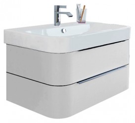 Тумба под раковину Duravit Happy D.2 подвесная 77,5х48 см ДСП белый глянцевый H2636502222