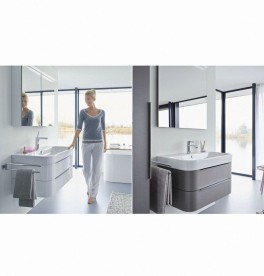 Тумба под раковину Duravit Happy D.2 подвесная 62,5х48 см ДСП лен H2636407575