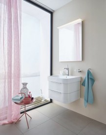 Тумба під раковину Duravit Happy D.2 підвісна 57,5х48 см ДСП білий глянцевий H2636302222