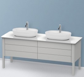 Тумба под раковину Duravit Luv напольная 173,3х57 см ДСП скандинавско белый шелковисто-матовый LU9567B3939
