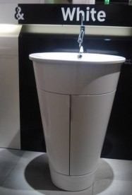 Тумба под раковину Duravit Starck 1 напольная Ø56 см белый глянцевый S1952008585