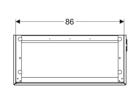 Тумба под раковину Geberit One 89,5x39,5 см с подсветкой МДФ белый глянцевый 500.385.01.1