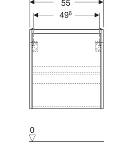 Тумба під раковину Geberit Selnova Compact 55x33,7 см ДСП горіх гікорі 504.074.JR.1