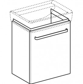 Тумба під раковину Geberit Selnova Compact 55х36,7 см МДФ світло-сірий 501.493.00.1