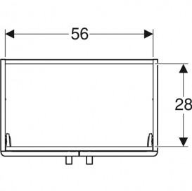 Тумба під раковину Geberit Selnova Compact 59,7х39,7 см МДФ світло-сірий 501.658.42.1