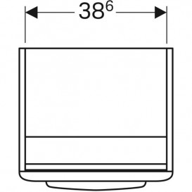 Тумба під раковину Geberit Selnova Square 41,8х38,6 см ДСП лава 501.394.JK.1