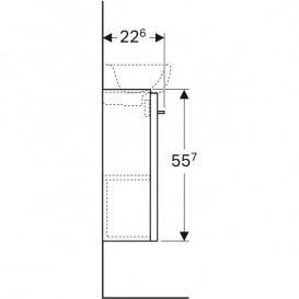 Тумба під раковину Geberit Selnova Square 39,6х22,6 см ДСП лава 501.395.JK.1