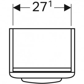 Тумба під раковину Geberit Selnova Square 30,3х25,4 см ДСП лава 501.397.JK.1