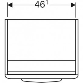 Тумба під раковину Geberit Selnova Square 49,3х42,6 см ДСП лава 501.399.JK.1