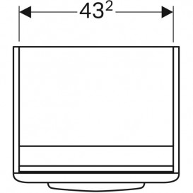 Тумба под раковину Geberit Selnova Square 46,4х40,6 см ДСП лава 501.411.JK.1
