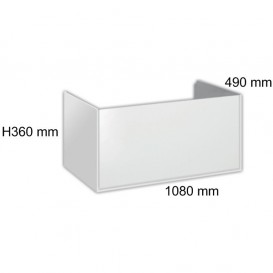 Тумба под раковину Hatria Daytime подвесная 108 см ДСП белый 