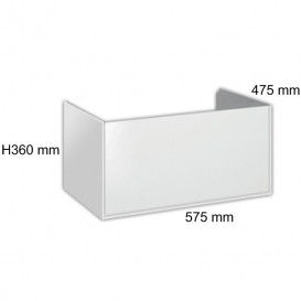 Тумба под раковину Hatria Le Fiabe подвесная 57.5 см ДСП белый 