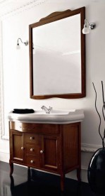 Тумба під раковину Kerasan Retro 100 см масив дерева горіх 734740