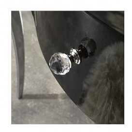 Тумба под раковину Kerasan Retro 69 см белый  глянцевый ручки кристалл хром 7361K5