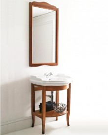 Тумба під раковину Kerasan Retro 69 см масив дерева горіх 735040