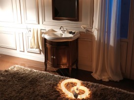 Тумба під раковину Kerasan Retro 69 см масив дерева горіх 735140