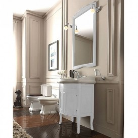 Тумба під раковину Kerasan Retro 73 см масив дерева білий матовий 734930