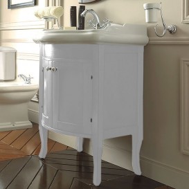 Тумба під раковину Kerasan Retro 73 см масив дерева білий матовий 734930