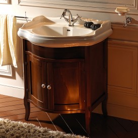 Тумба під раковину Kerasan Retro 73 см масив дерева горіх 734940