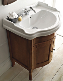 Тумба під раковину Kerasan Retro 73 см масив дерева горіх 734940