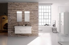 Тумба під раковину Kolo Life 120 з двома ящиками сірий глянець 89472000