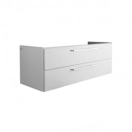 Тумба под раковину Kolo Life 120 с двумя ящиками белый глянец 89462000