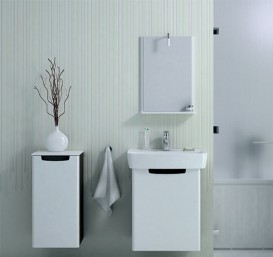 Тумба під раковину Kolo Rekord 32,5х28,5 см білий глянець / венге 89542000