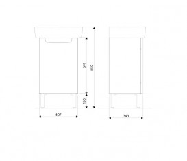 Тумба под раковину Kolo Rekord 40.7 венге 89544000