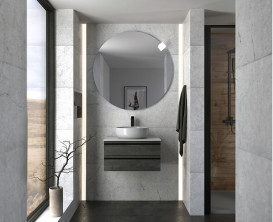 Тумба под раковину Kolpa San Alexis OA 60 600x500x342 мм МДФ зеленый столешница Kerrock 547160