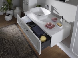 Тумба під раковину Kolpa San Blanche OB 110 підвісна ДСП з 3D плівкою кашемір 514040