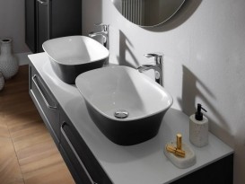 Тумба під раковину Kolpa San Blanche OB 150 підвісна ДСП з 3D плівкою антрацит 514060