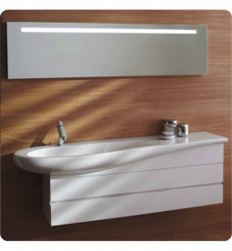 Тумба под раковину Laufen IL Bagno Alessi One 135х32х49 см МДФ белый лак H4243600976311